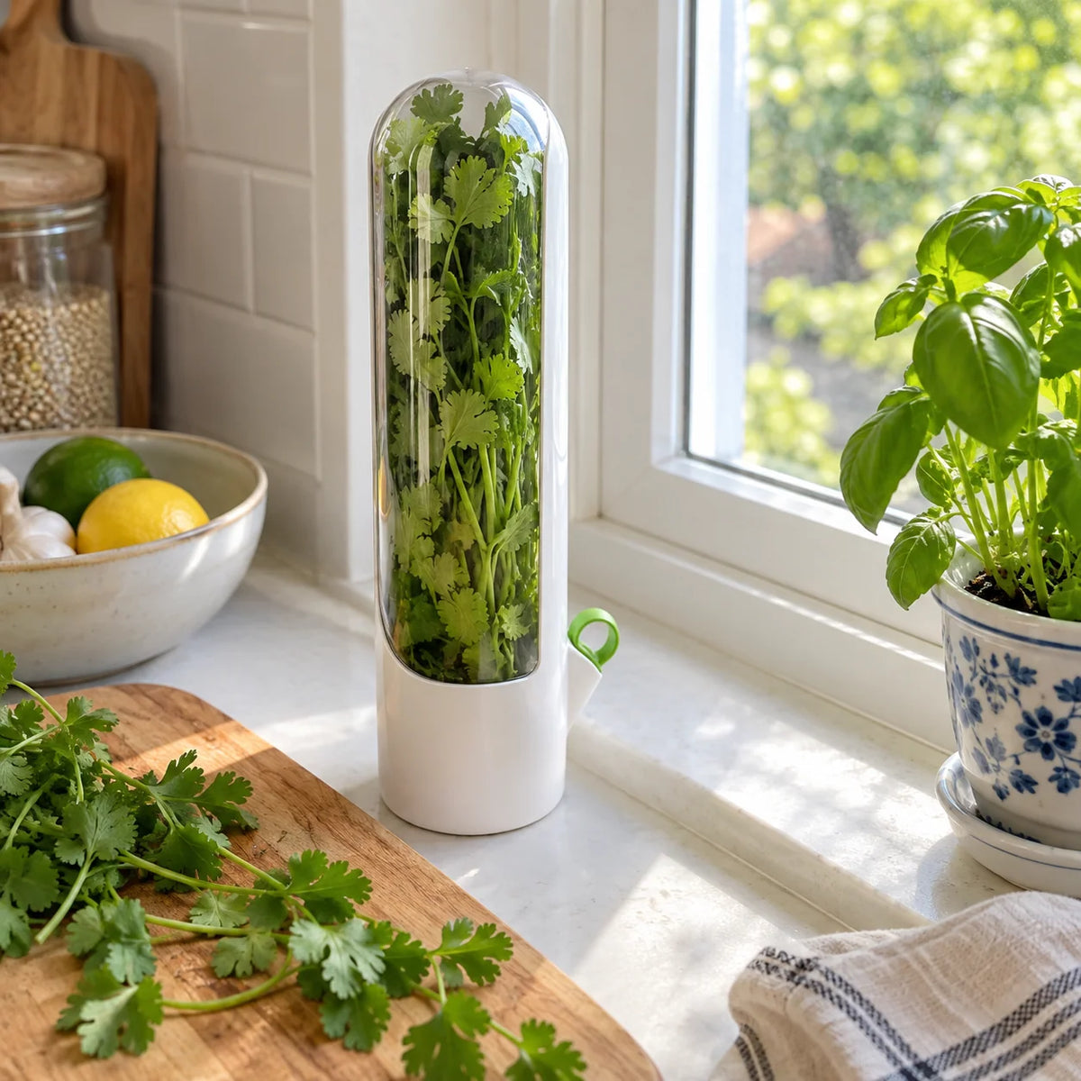 Herb Keeper Fresh Herb Storage Organizer