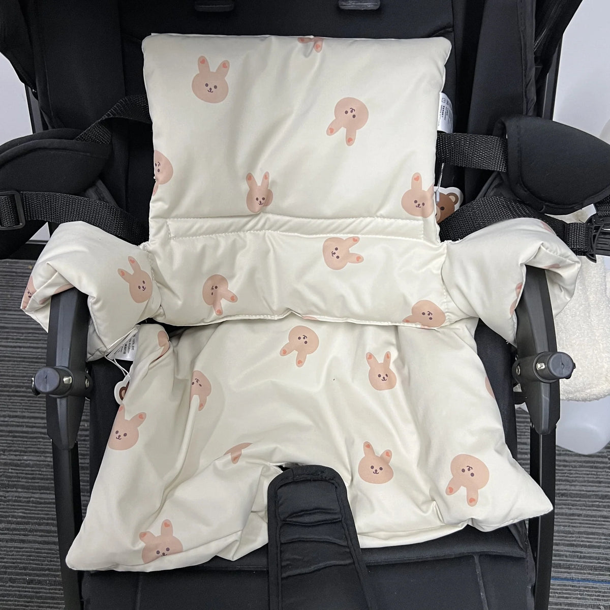 High Chair Cushion Padded Removable Machine-Washable Cover & Harness Slots