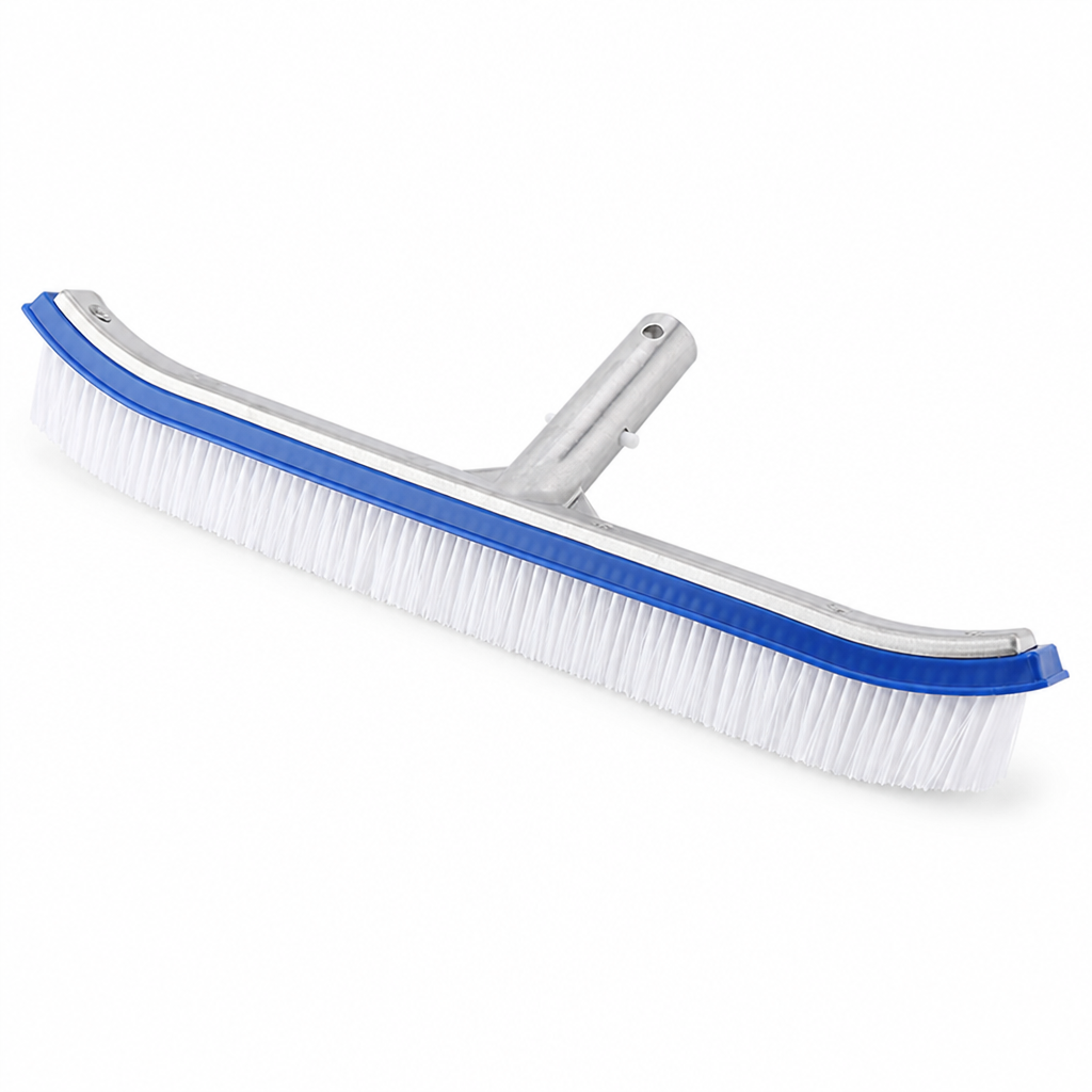 High-Density Bristles & Corrosion-Resistant Aluminum Pool Wall Brush (Telescopic Rod Compatible)