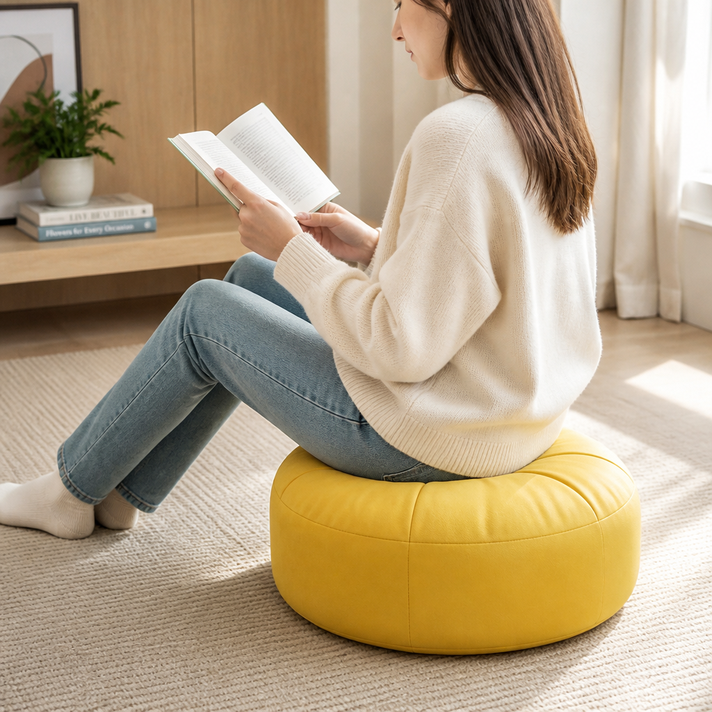High-Density Foam Round Floor Cushion