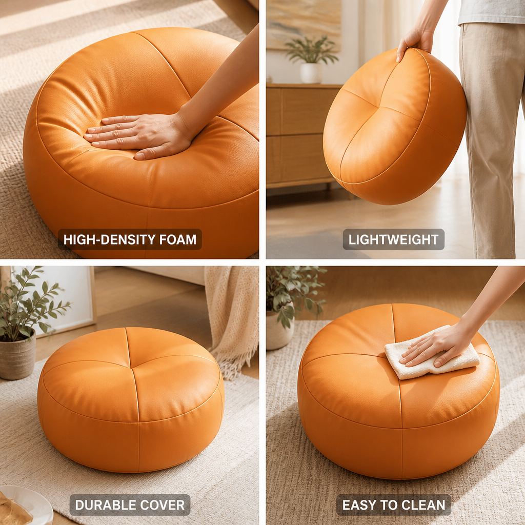 High-Density Foam Round Floor Cushion