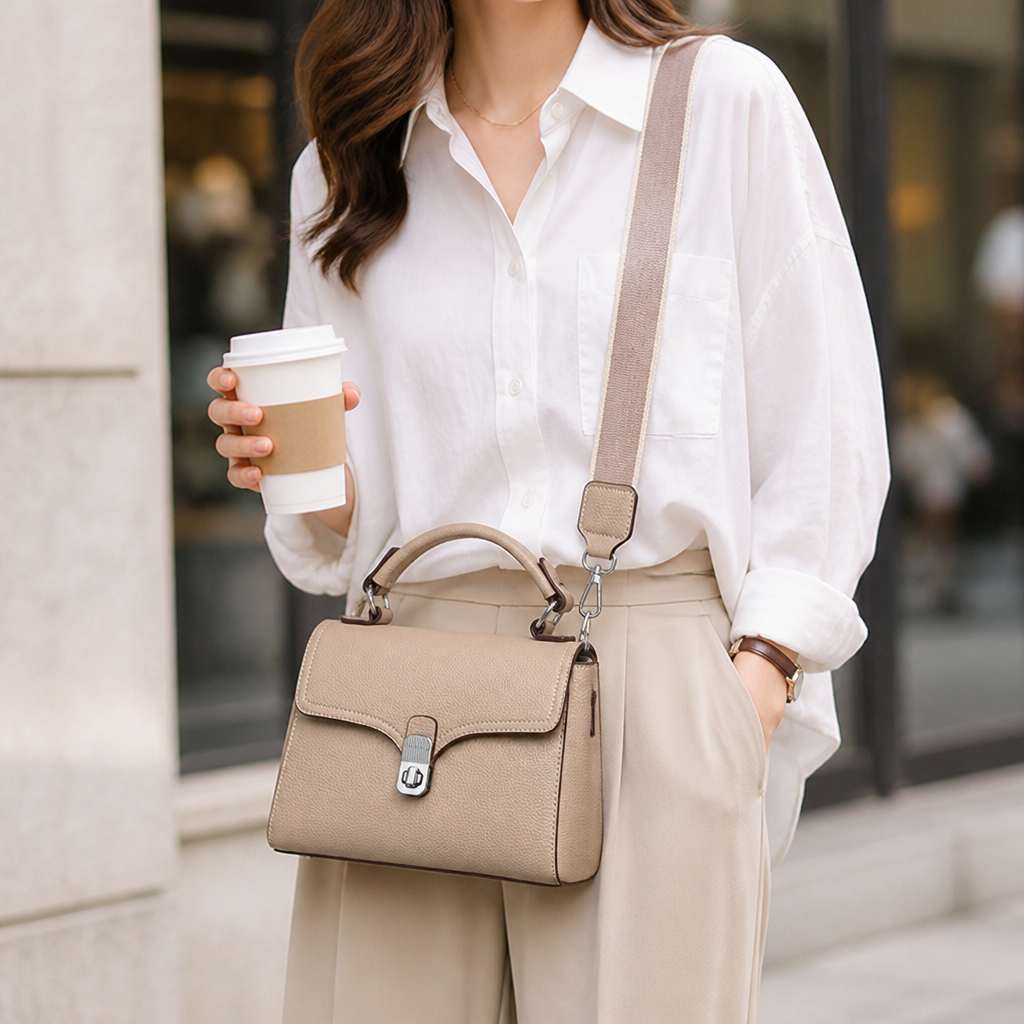 High-Grade Leather Top-Handle & Crossbody Handbag
