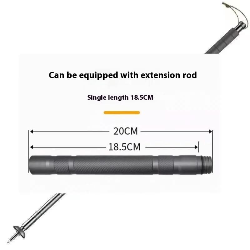 Hiking Pole Integrated Multitool Foldable Design