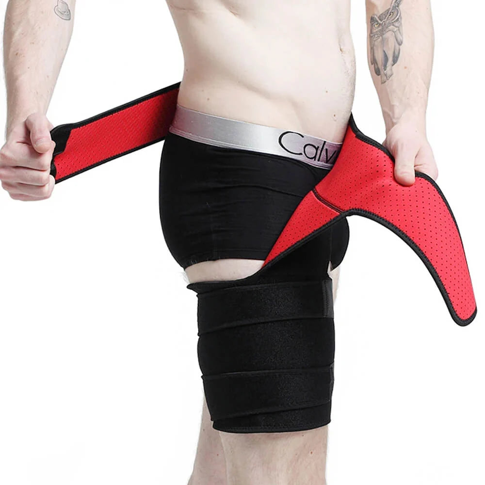 Hip & Thigh Compression Brace Adjustable Targeted Breathable Support