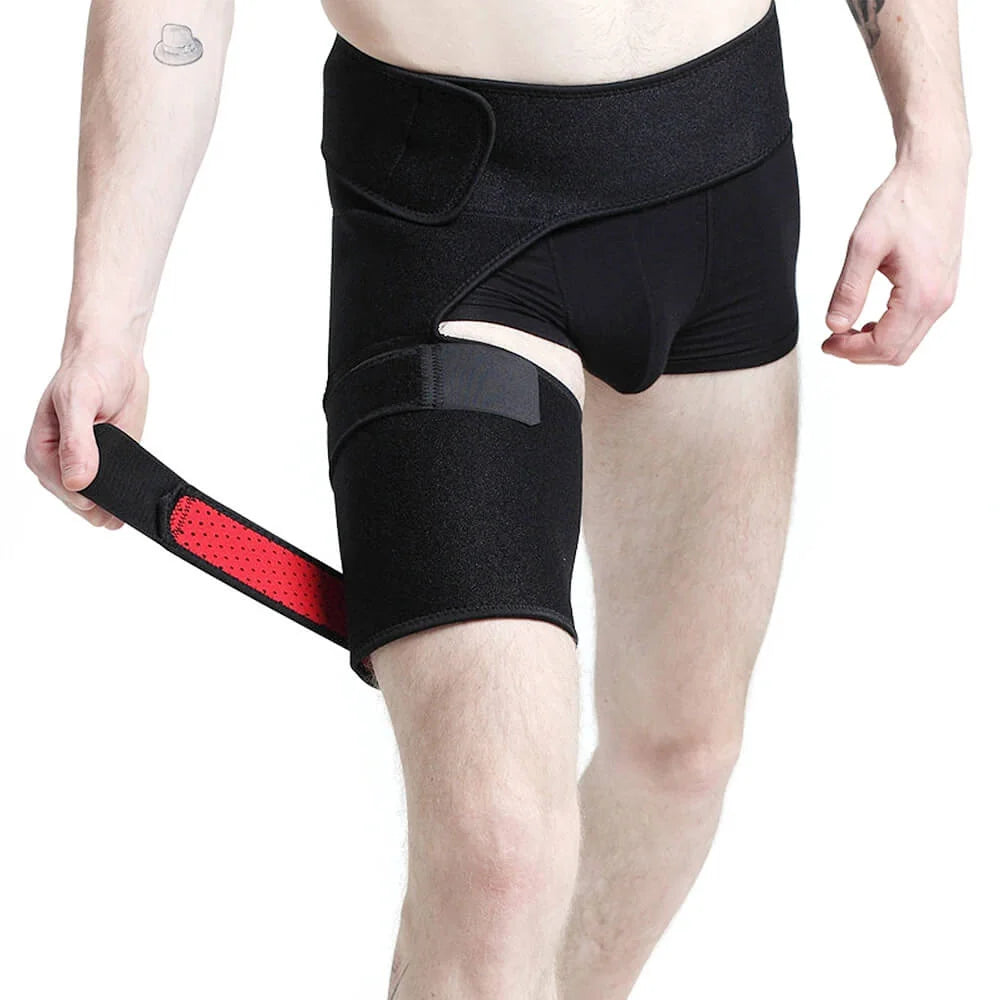 Hip & Thigh Compression Brace Adjustable Targeted Breathable Support