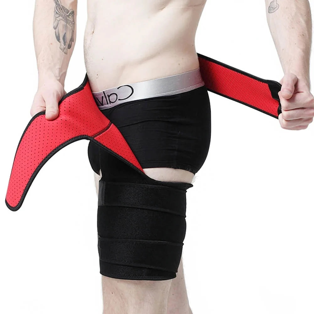 Hip & Thigh Compression Brace Adjustable Targeted Breathable Support