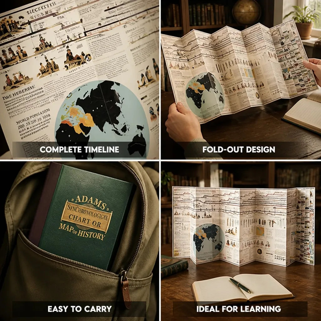 History Timeline Chart Biblical & World History 6,000-Year Fold-Out