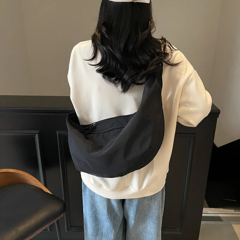 Hobo Bag Soft Lightweight Fabric Adjustable Strap & Spacious Interior