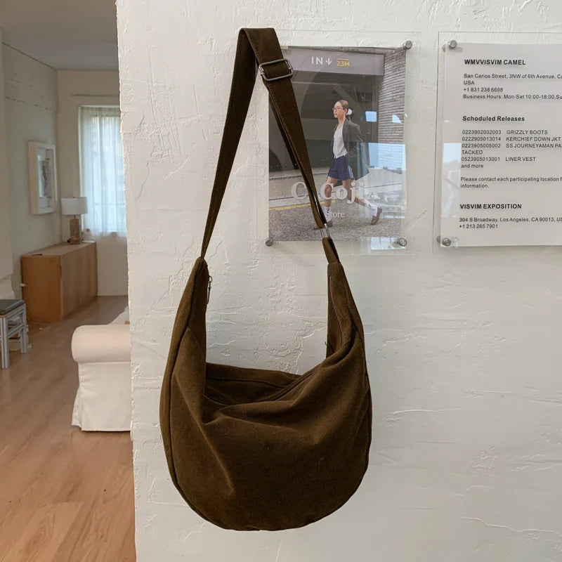 Hobo Bag Spacious Interior Adjustable Strap Zipper Closure