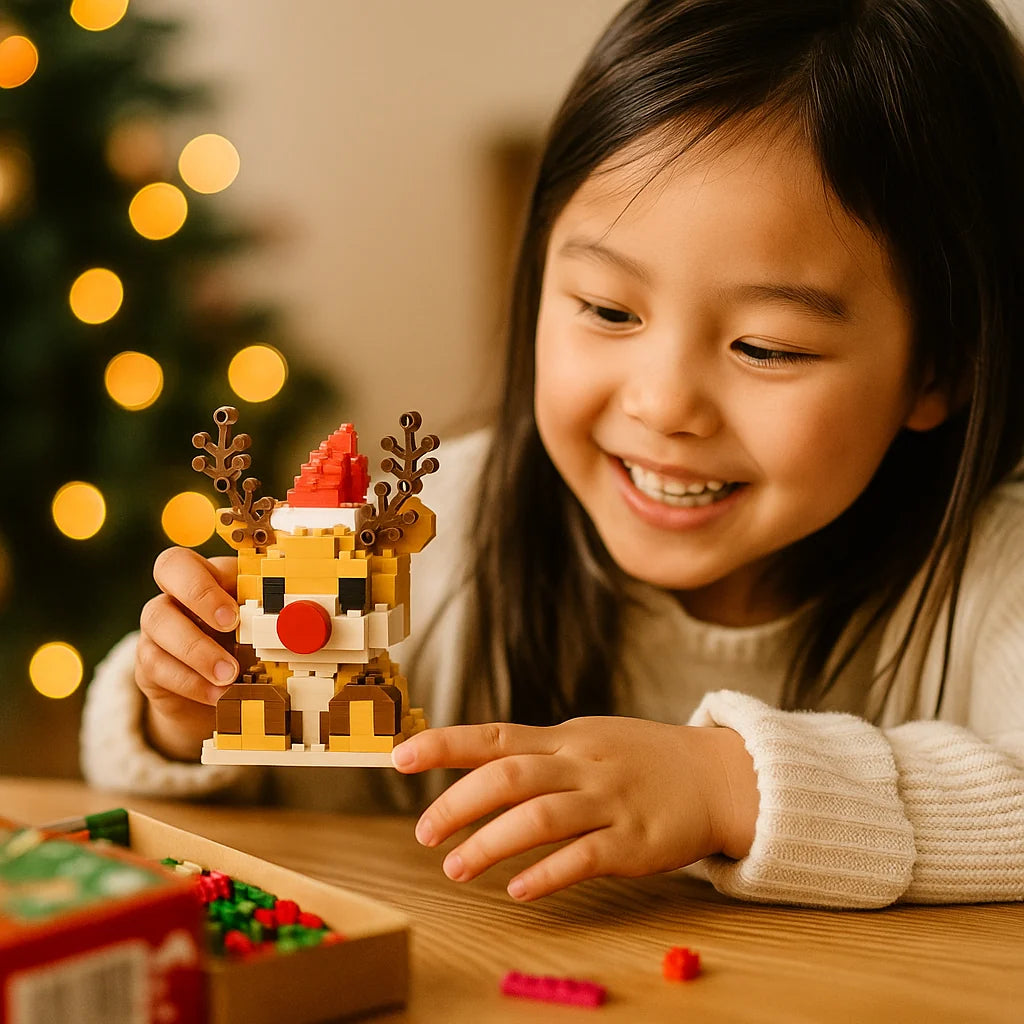 Holiday Block Set Interlocking Reusable Colorful