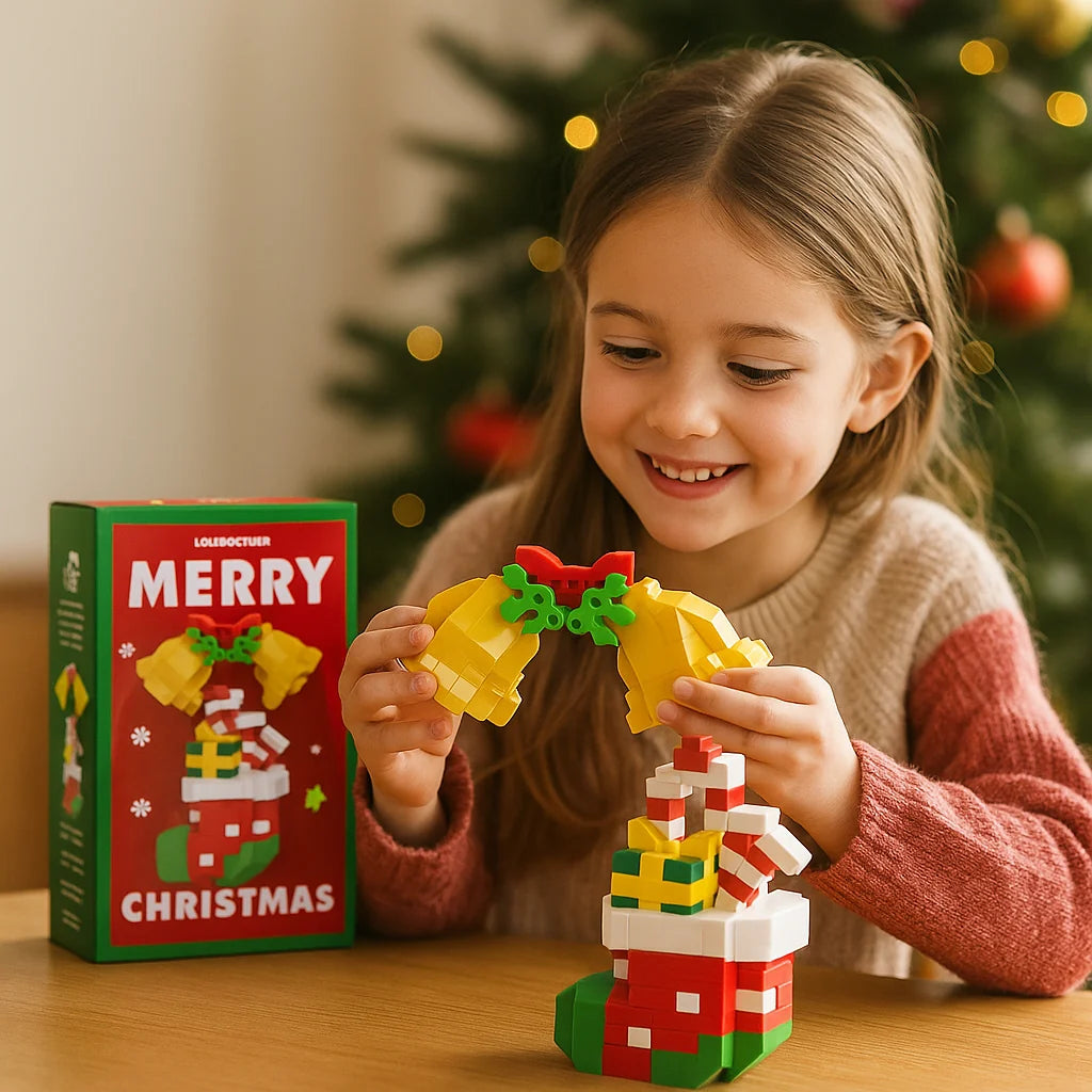 Holiday Block Set Interlocking Reusable Colorful