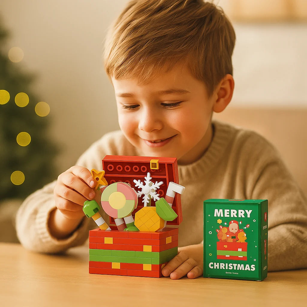 Holiday Block Set Interlocking Reusable Colorful