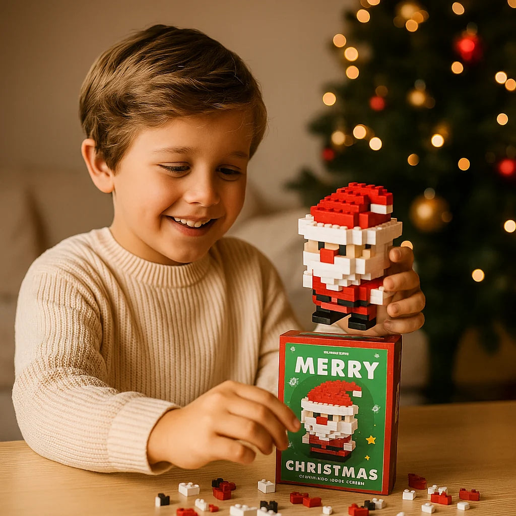 Holiday Block Set Interlocking Reusable Colorful