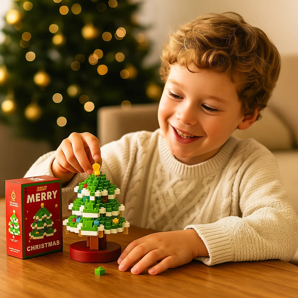 Holiday Block Set Interlocking Reusable Colorful