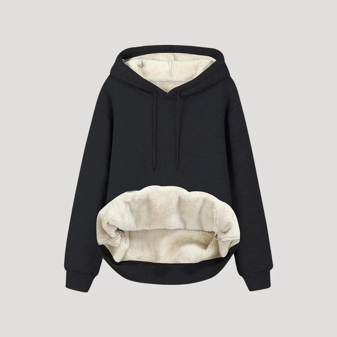Hoodie Fleece-Lined Oversized Fit Kangaroo Pocket