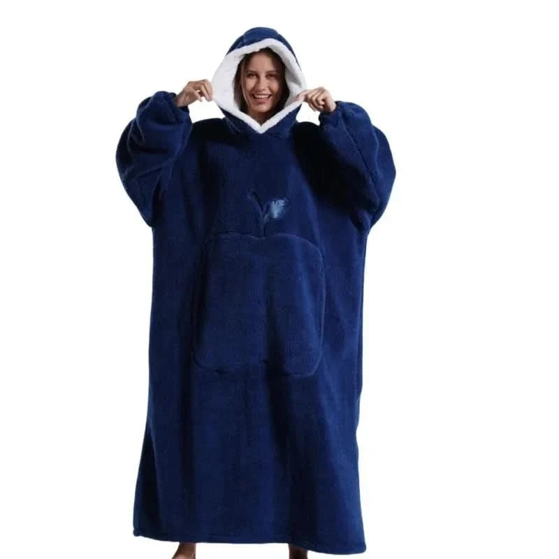Hoodie Oversized Fleece Hood & Kangaroo Pocket