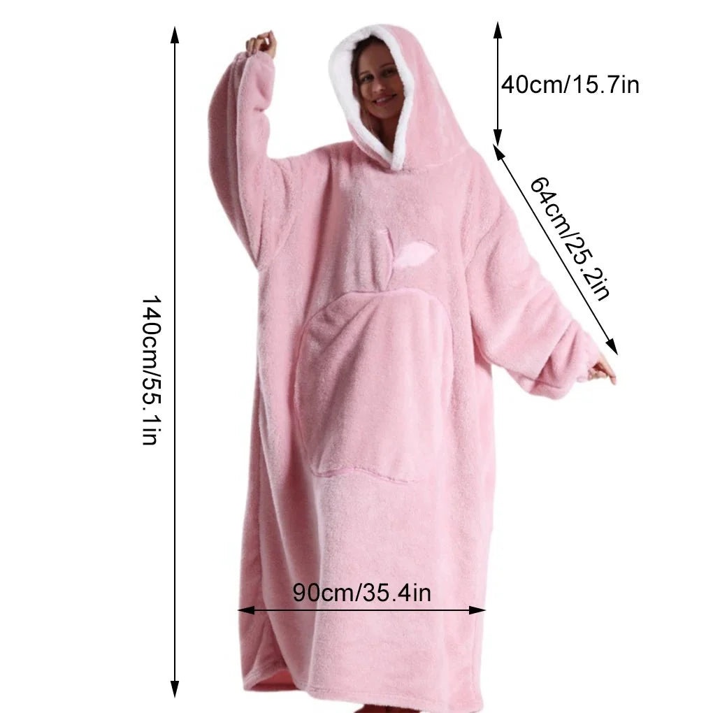 Hoodie Oversized Fleece Hood & Kangaroo Pocket