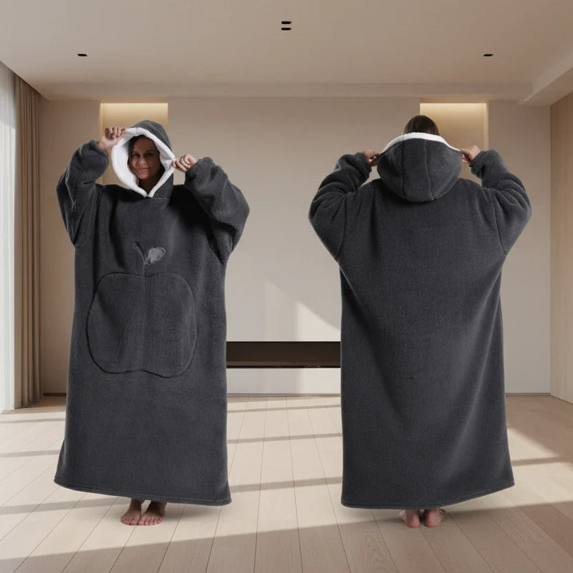 Hoodie Oversized Fleece Hood & Kangaroo Pocket