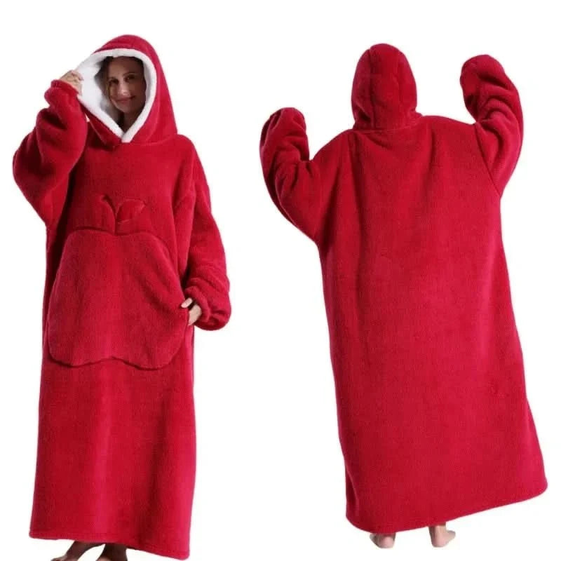 Hoodie Oversized Fleece Hood & Kangaroo Pocket