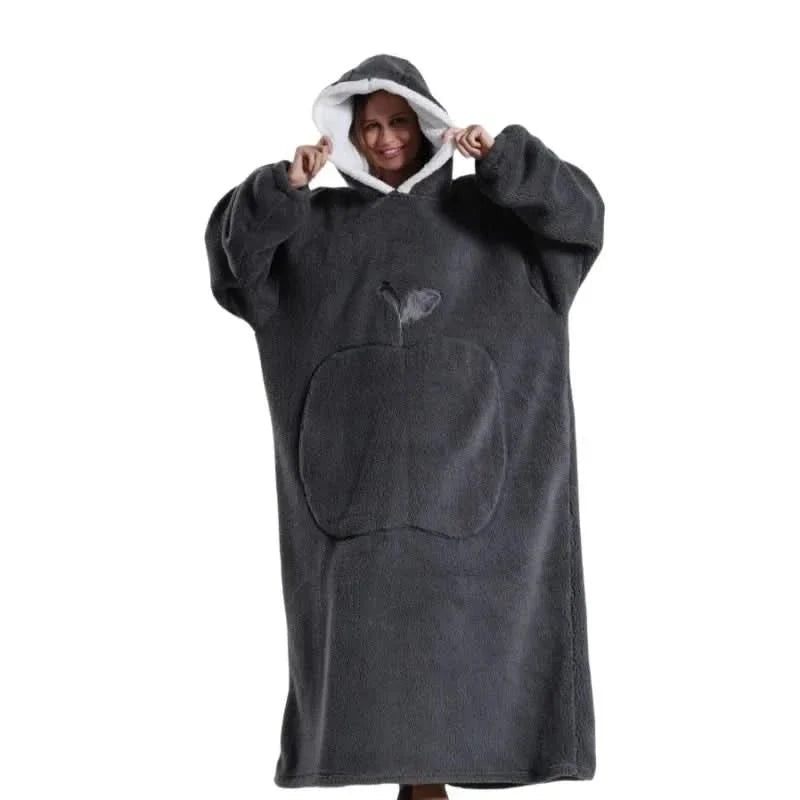 Hoodie Oversized Fleece Hood & Kangaroo Pocket