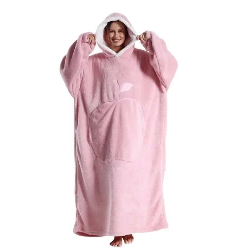 Hoodie Oversized Fleece Hood & Kangaroo Pocket