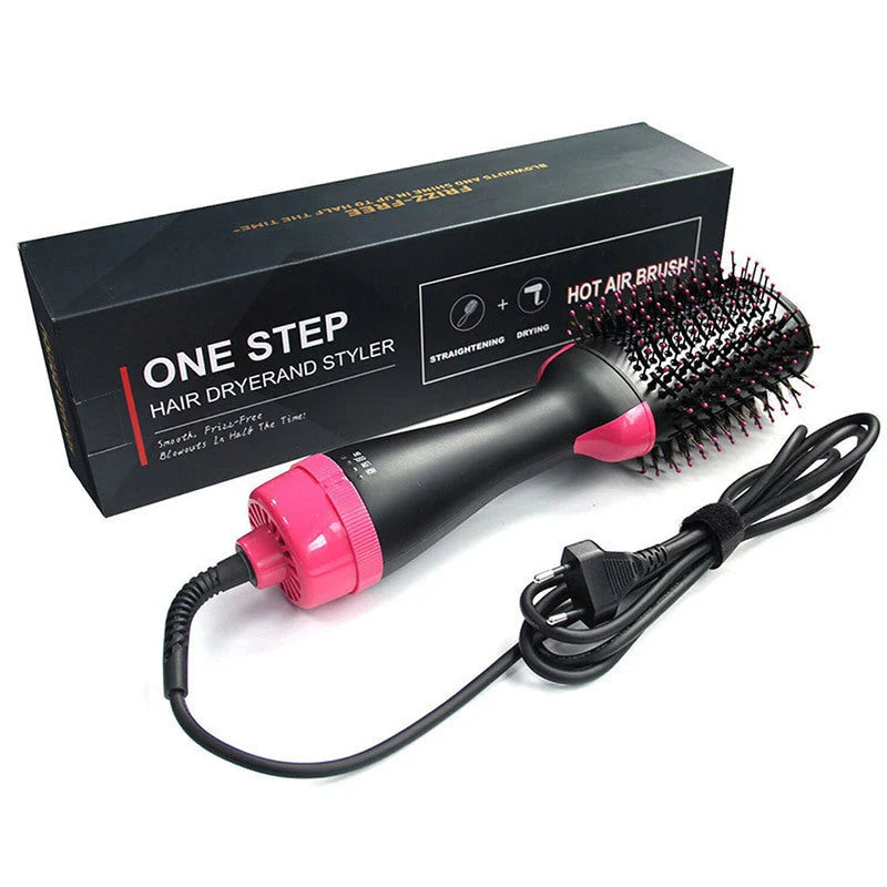 Hot Air Brush 3-in-1 Ionic Frizz Control Lightweight Ergonomic Grip