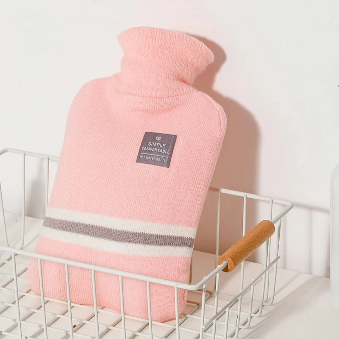Hot Water Bottle Knitted Cover 8-Hour Warmth