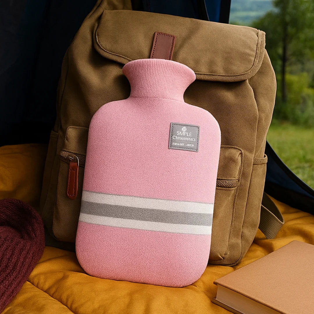 Hot Water Bottle Knitted Cover 8-Hour Warmth