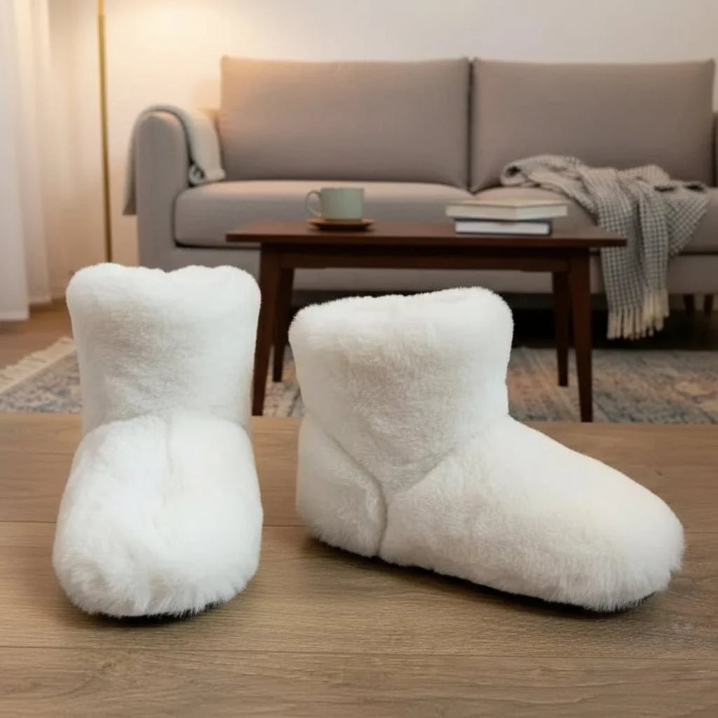 House Slippers Plush Lined Cushioned Sole