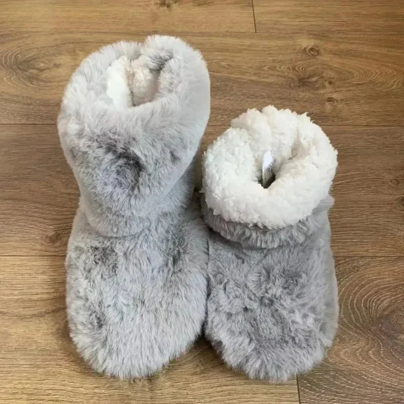 House Slippers Plush Lined Cushioned Sole