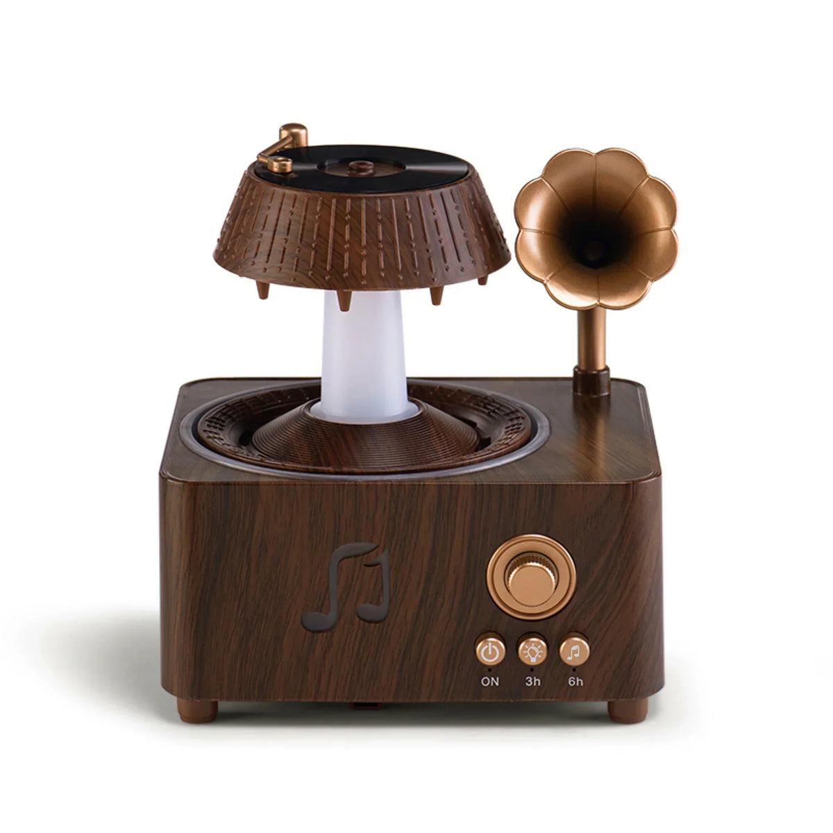 Humidifier Vintage Gramophone Design Aromatherapy Quiet Operation
