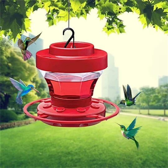 Hummingbird Feeder Bee-Proof Ports & Ant Moat 16 Oz