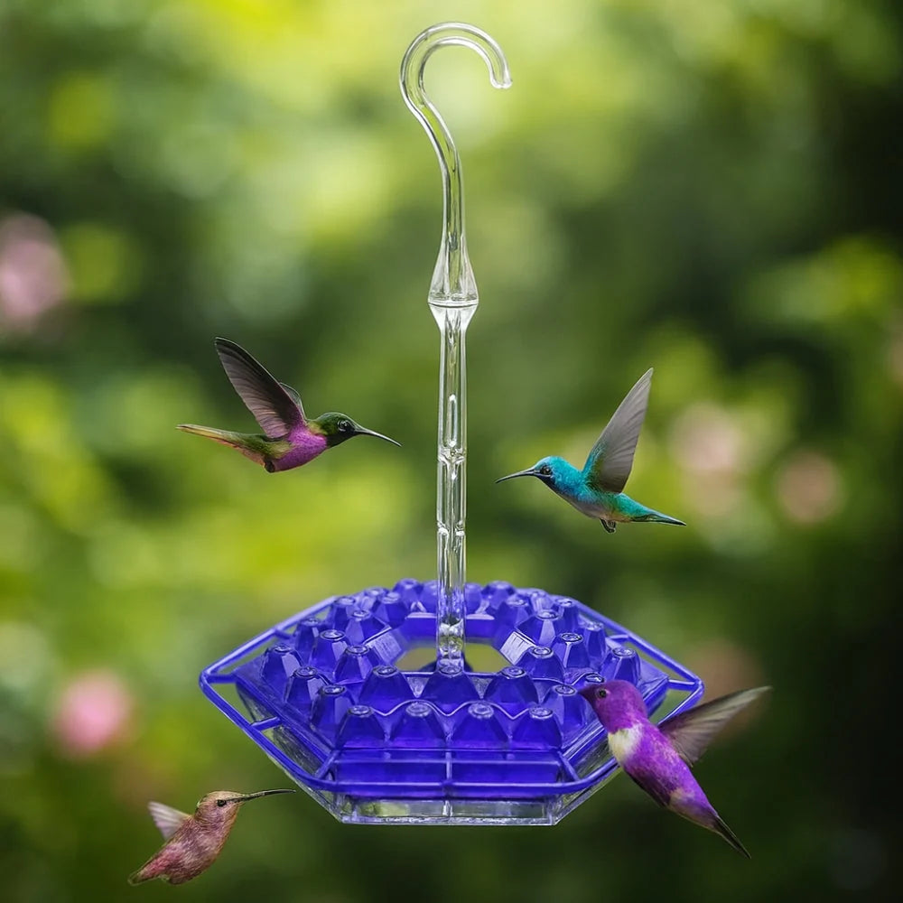 Hummingbird Feeder Multi-Port Clear Reservoir & Easy-Clean