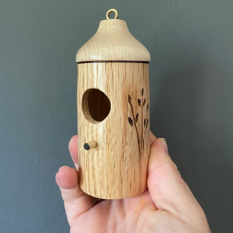 Hummingbird House Weather-Resistant Resin Wood Grain Finish