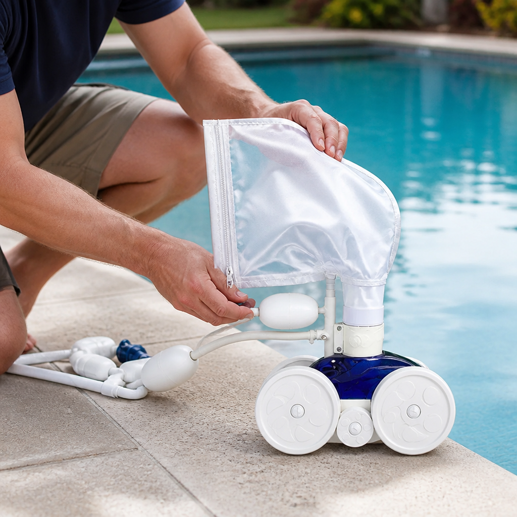 Hydrophobic Polyester Pool Cleaner Filter Bags (2-Pack)