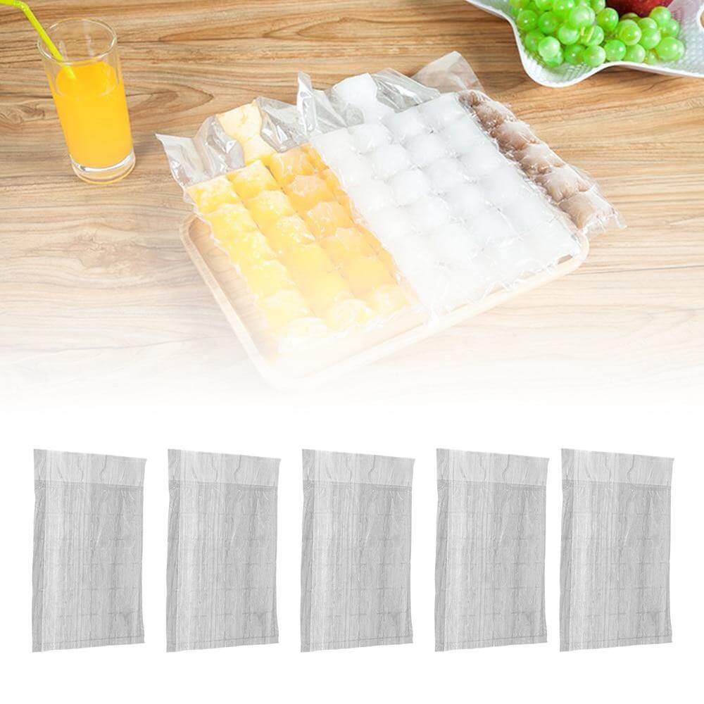 Ice Cube Bags Self-Sealing 24-Grid Food-Grade PE