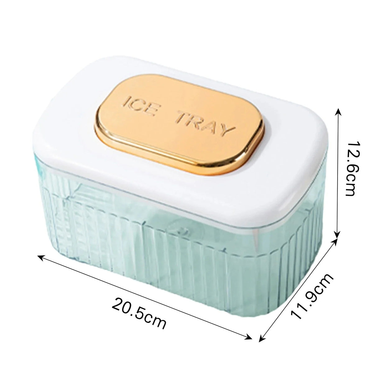 Ice Cube Maker One-Press Space-Saving Freezer-Safe