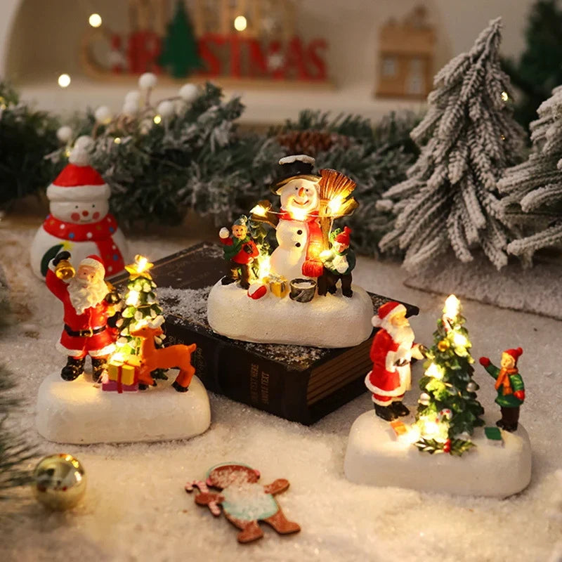 Illuminated Christmas Figure Integrated Warm LED Glow