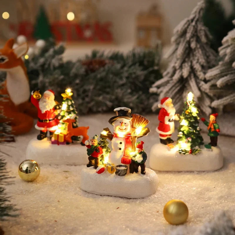 Illuminated Christmas Figure Integrated Warm LED Glow