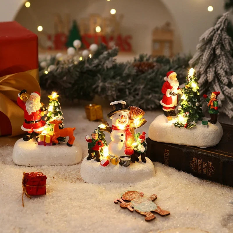 Illuminated Christmas Figure Integrated Warm LED Glow