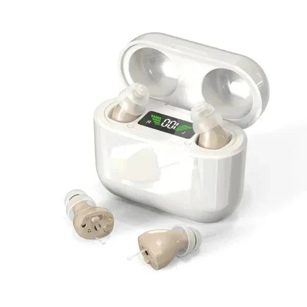 In-Ear Amplifier Adjustable Volume & USB Rechargeable Comfortable Fit