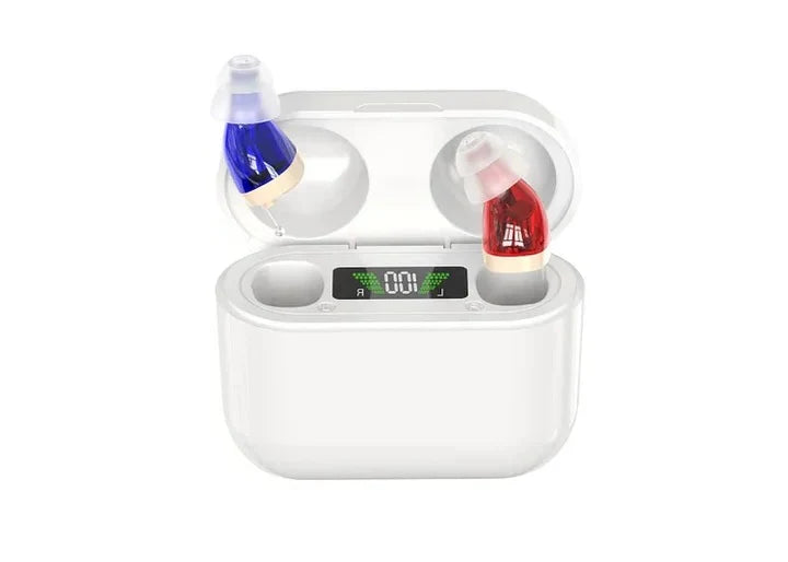 In-Ear Amplifier Adjustable Volume & USB Rechargeable Comfortable Fit
