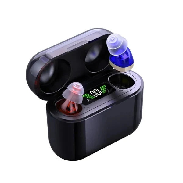 In-Ear Amplifier Adjustable Volume & USB Rechargeable Comfortable Fit