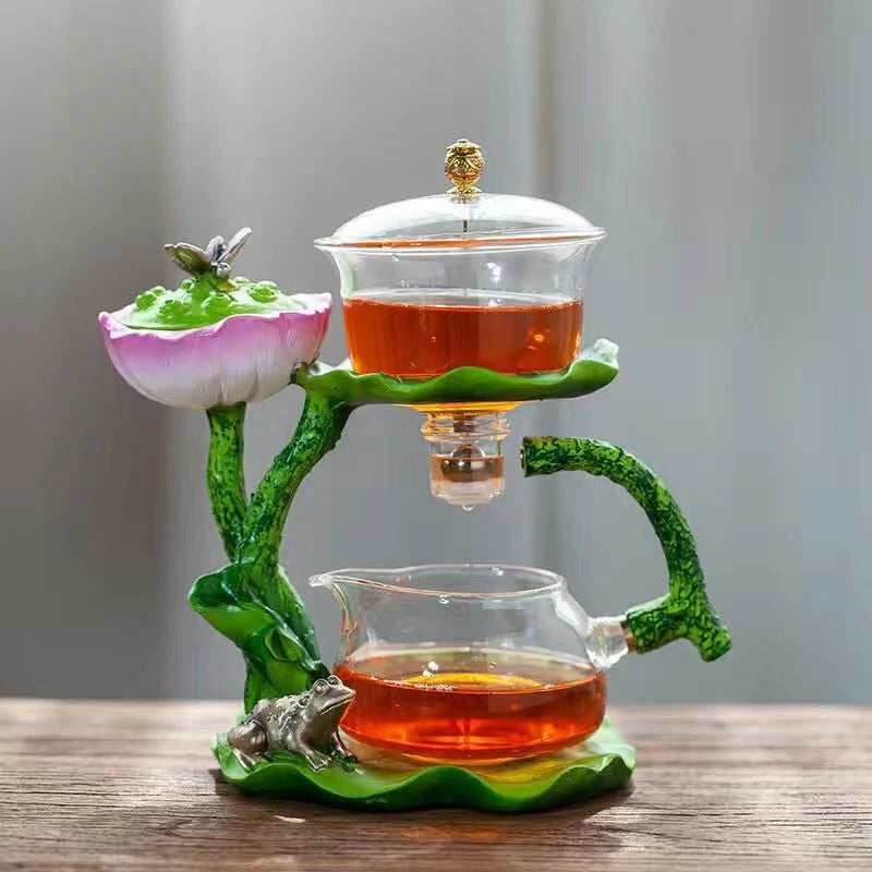 Incense Teapot Resin Glass Handcrafted Decor