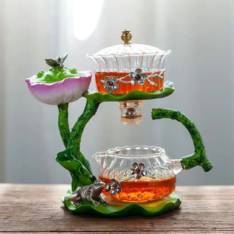 Incense Teapot Resin Glass Handcrafted Decor