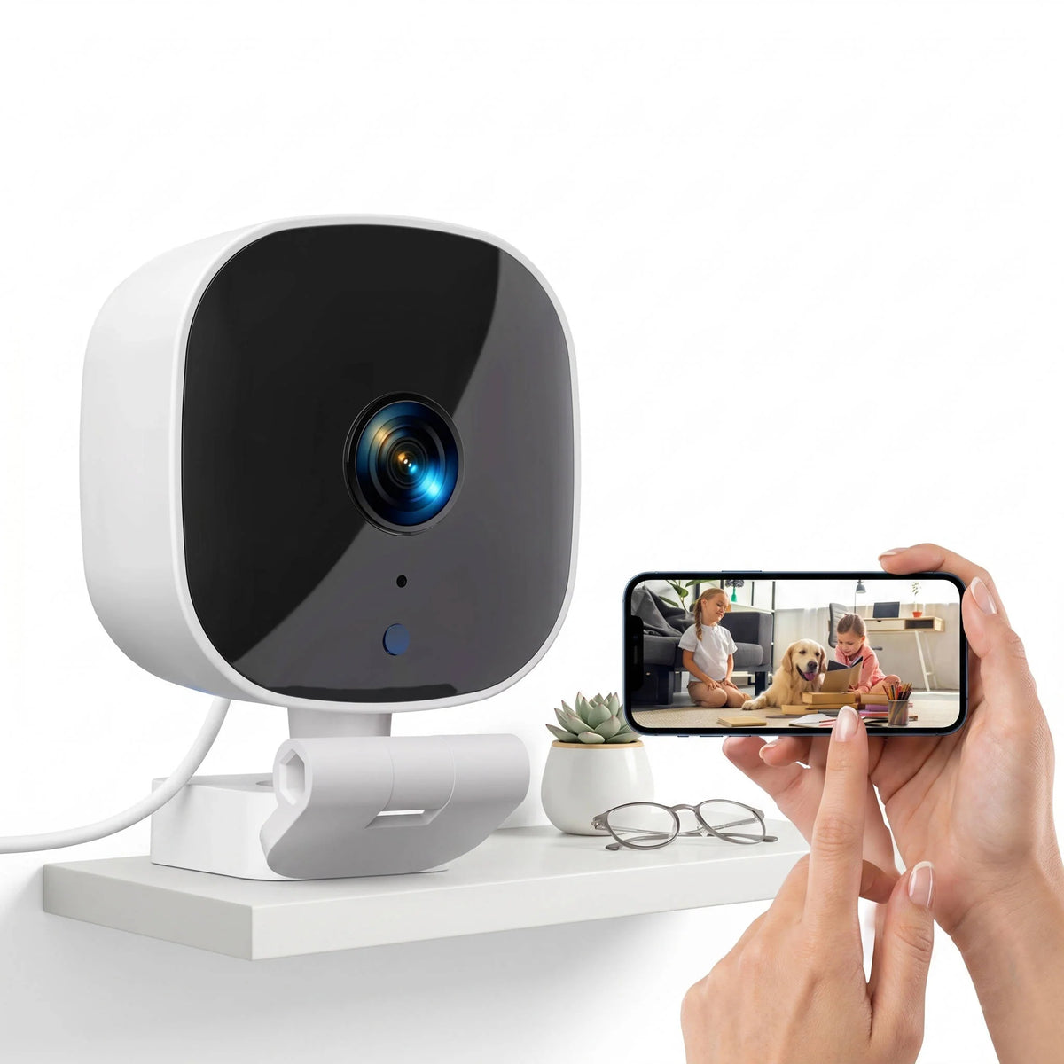 Indoor Security Camera WiFi Night Vision & Two-Way Audio