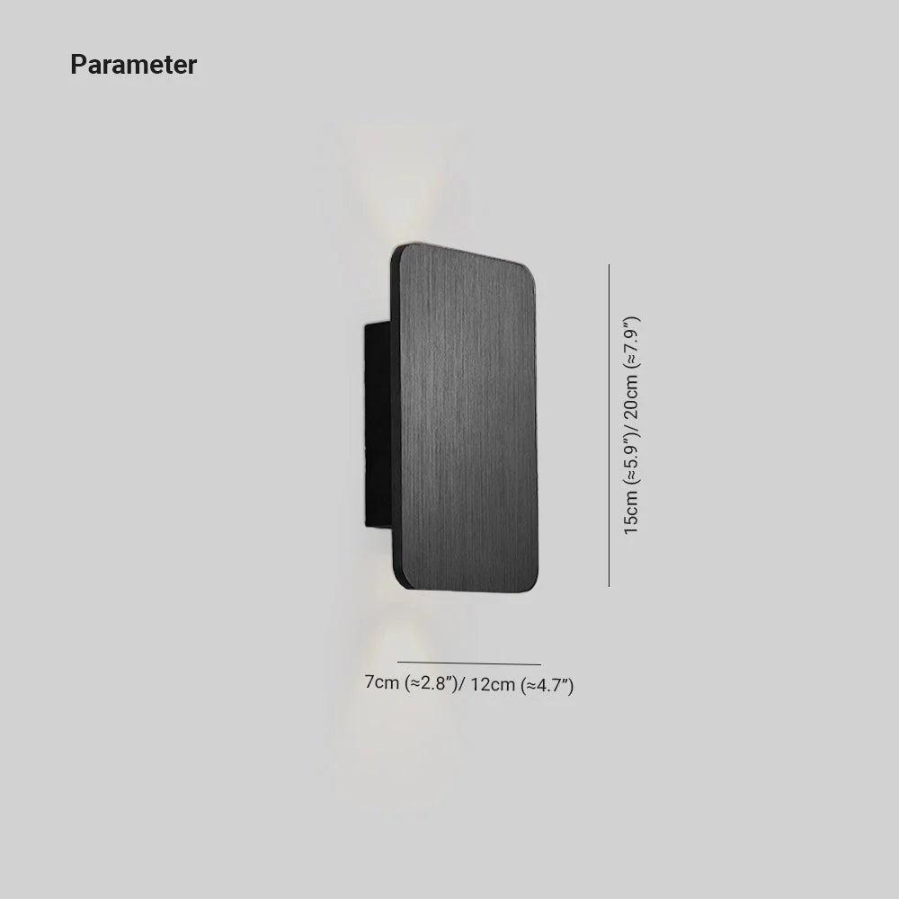 Indoor Wall Light Metal Built-In Warm LED