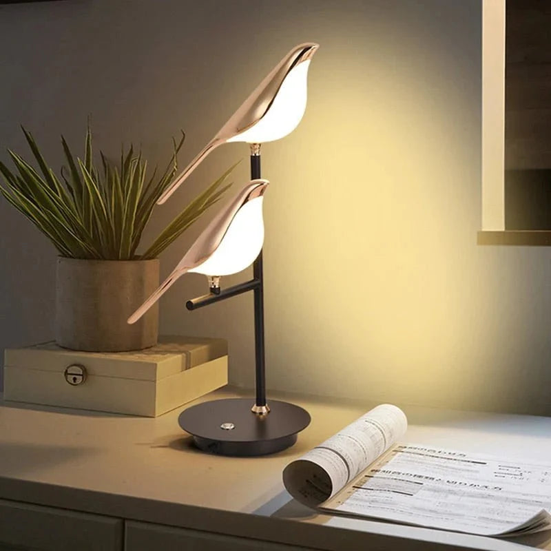 Indoor Wall Sconce Concealed LED Brass Bird Accent