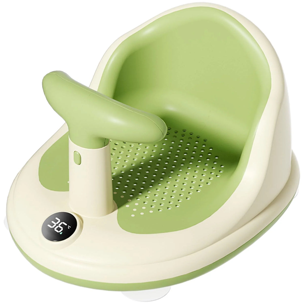 Infant Bath Seat Suction Cup Breathable Mesh & Thermometer