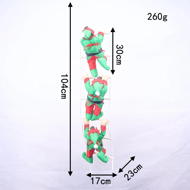 Inflatable Christmas Decoration Santa Ladder 41 Inch Indoor & Outdoor